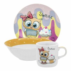 Набір дитячого посуду 3 предмети Sweet Owl