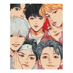 Картина за номерами 40*50см BTS Anime Art